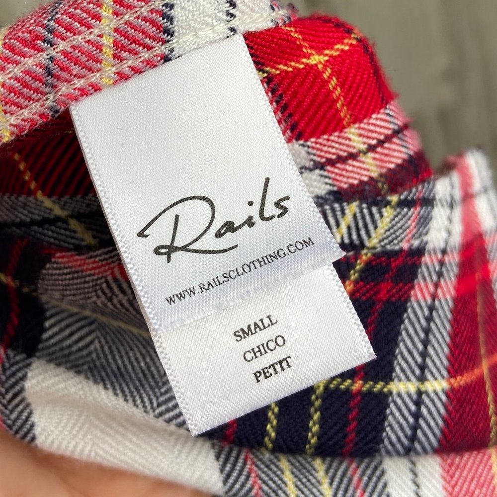 Clearance! Rails Women's Size Small Crop Plaid Bu… - image 6